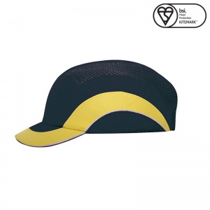 JSP Navy Yellow A1+ Short Peak Hardcap