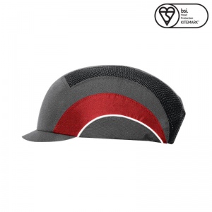 JSP Reflective Grey/Red A1+ Micro Peak Hardcap