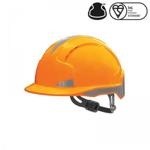 JSP EVOlite Orange Safety CR2 Hardhat with Slip Ratchet