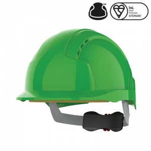 JSP EVOlite Green Vented Helmet with Wheel Ratchet