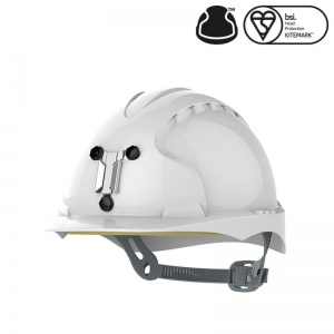 JSP EVO3 White HDPE Mining Helmet