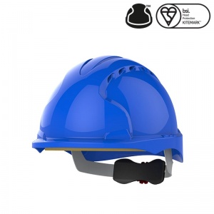 JSP EVO3 Blue Vented Micro Peak Safety Helmet