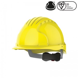 JSP EVO5 Olympus Yellow Electrical Safety Helmet with Wheel Ratchet