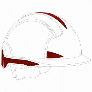 JSP Red CR2 Reflective Kit for EVOlite Safety Helmets (Pack of 10)