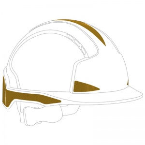 JSP Yellow CR2 Reflective Kit for EVOlite Safety Helmets (Pack of 10)