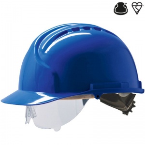 JSP MK7 Blue Electrical Safety Hard Hat with Visor