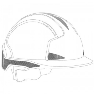 JSP Silver CR2 Reflective Kit for EVOlite Safety Helmets (Pack of 10)