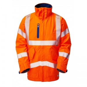 Leo Workwear A20 Marisco High Performance Waterproof Orange Hi-Vis Anorak