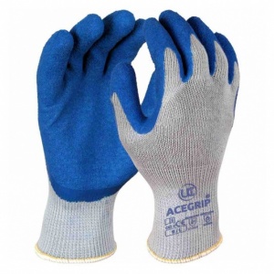 AceGrip Blue General Purpose Lightweight Latex-Coated Gloves