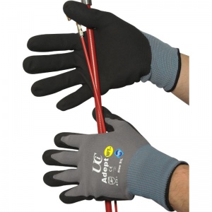 Adept NFT Nitrile Palm-Coated Grip Gloves (Case of 120 Pairs)