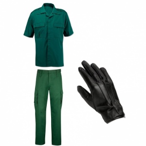 Alexandra Men's Ambulance Paramedic Shirt, Trousers and Gloves Bundle