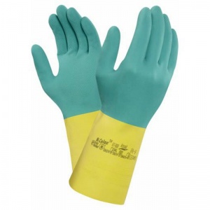 Ansell Bi-Colour 87-900 Neoprene Coated Latex Chemical Gauntlets