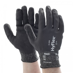 Ansell HyFlex 11-539 Cut-Resistant Nitrile Dipped Grip Work Gloves