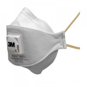 3M Aura Disposable FPP1 Valved P1S Respirator Mask 9312+ (10 Pack)