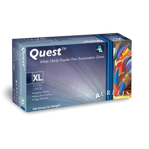 Aurelia Quest 92895-9 Medical Grade Nitrile Disposable Gloves