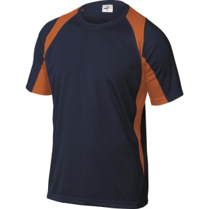 Delta Plus BALI Polyester Orange and Navy T-Shirt