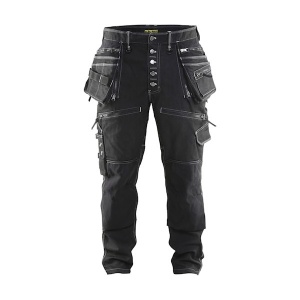 Blaklader Workwear Craftsman Low Rise Stretch X1900 Trousers (Black)