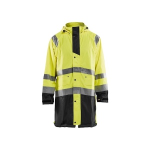 Blaklader Workwear Hi-Vis Level 1 Rain Jacket (Hi-Vis Yellow/Black)