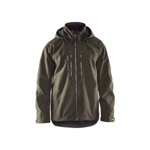 Blaklader Workwear Lightweight Lined Functional Jacket (Dark Olive Green/Black)
