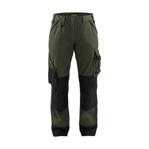 Blaklader Workwear Women's Garden Trousers (Army Green/Black)