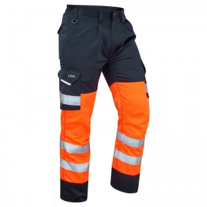 Orange HiVis Trousers  Workwearcouk