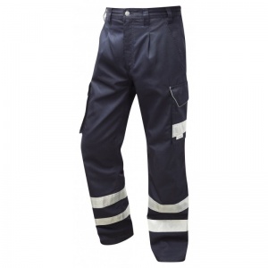 Leo Workwear CT02 Ilfracombe Navy Cargo Trousers