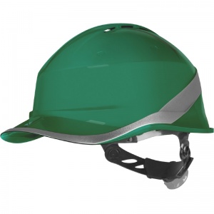 Delta Plus Diamond VI Wind Baseball-Cap-Shaped Vented Safety Helmet (Green)