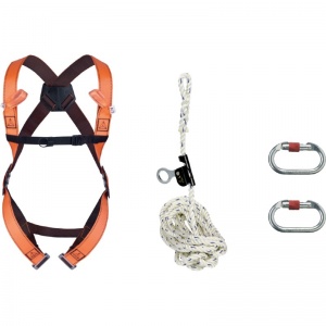 Delta Plus Elara 150 Roof Fall Arrest Kit with Storage Bag (Orange)