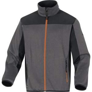 Delta Plus BEAVER Grey and Orange Polyester Cardigan Jacket