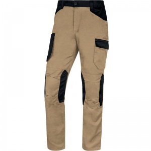 Delta Plus M2PA3 MACH2 Beige Cargo Work Trousers with Knee Pad Pockets