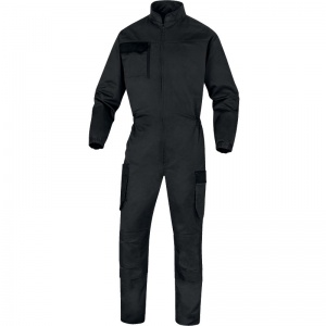 Delta Plus M2CO3 Reusable Dark Grey Work Overalls with Knee Pad Pockets