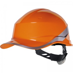 Delta Plus Diamond V Unvented Electrical-Insulated Safety Helmet Hard Hat (Orange)