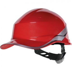Delta Plus Diamond V Unvented Electrical-Insulated Safety Helmet Hard Hat (Red)