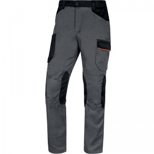 Delta Plus M2PA3 MACH2 Grey/Orange Cargo Work Trousers with Knee Pad Pockets