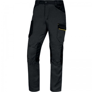 Delta Plus M2PA3 MACH2 Grey/Yellow Cargo Work Trousers with Knee Pad Pockets