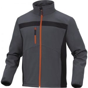 Delta Plus LULEA2 Polyester Grey and Orange Softshell Jacket