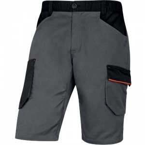 Delta Plus M2BE3 MACH2 Grey/Orange Multi-Pocket Working Bermuda Shorts