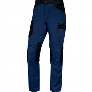 Delta Plus M2PA3 MACH2 Navy Blue/Royal Blue Cargo Work Trousers with Knee Pad Pockets