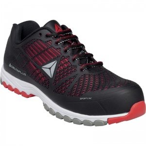 Delta Plus Delta Sport Anti-Static Heat-Resistant Puncture-Resistant Black/Red Metal-Free Safety Shoes