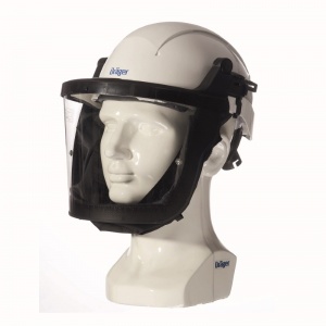 Draeger X-plore 8000 White Helmet with Visor for Powered Respirator