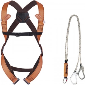 Delta Plus ELARA280 Scaffolding 2-Point Fall Arrest Harness with Energy Absorbing Lanyard