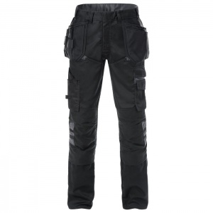 Fristads Black/Grey 2595 STFP Craftsman Cargo Work Trousers (Tall)