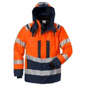 Fristads Hi-Vis Orange/Navy Airtech Shell Jacket Class 3 (4515 GTT)