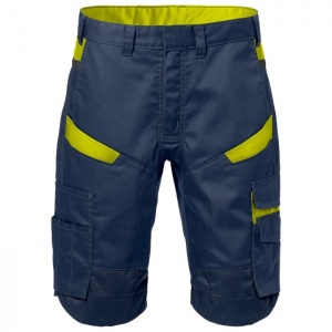 Fristads Navy/Hi-Vis Yellow 2562 STFP Industrial Work Shorts