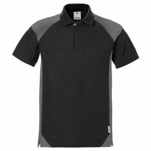 Fristads Work Polo Shirt 7047 PHV (Black/Grey)