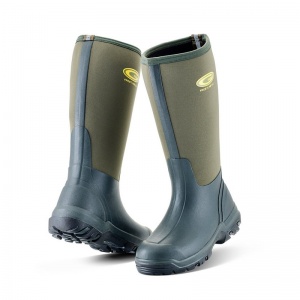 Grubs Frostline 5.0 Waterproof Rubber Wellington Boots (Green)