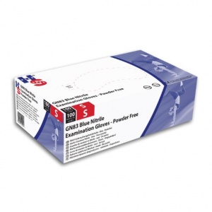 Hand Safe GN83 Blue Nitrile Powder-Free Disposable Gloves