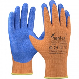 UCi Hantex EkoTherm Orange High Visibility Latex Winter Work Gloves
