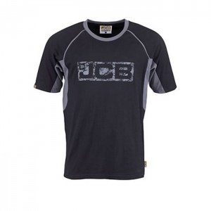 JCB Workwear Black/Grey Cotton Trade T-Shirt