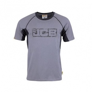 JCB Workwear Grey/Black Cotton Trade T-Shirt